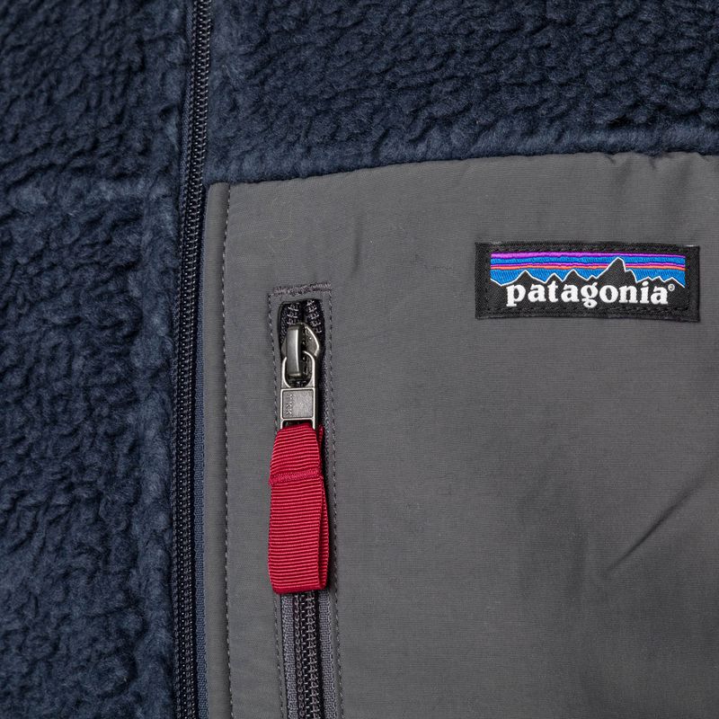 Pánska fleecová mikina Patagonia Classic Retro-X new navy w/wax red 5
