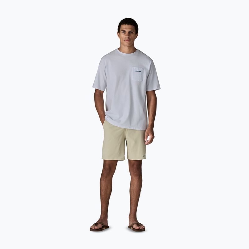 Pánske tričko Patagonia Boardshort Logo Pocket Responsibili white 2