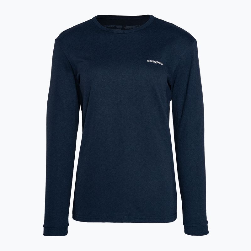 Dámske trekingové tričko Patagonia P-6 Logo Responsibili-Tee LS tidepool blue 3