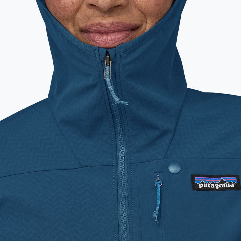 Dámska softshellová bunda Patagonia R1 CrossStrata Hoody lagom blue 5