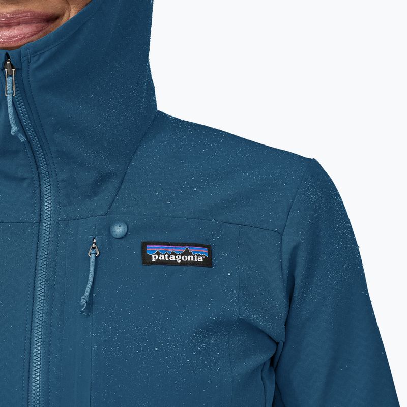 Dámska softshellová bunda Patagonia R1 CrossStrata Hoody lagom blue 6