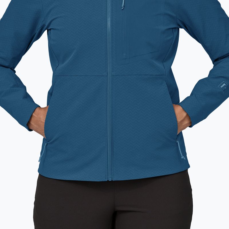 Dámska softshellová bunda Patagonia R1 CrossStrata Hoody lagom blue 8
