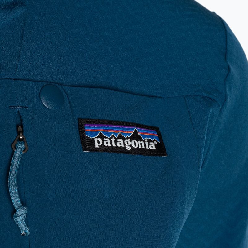 Dámska softshellová bunda Patagonia R1 CrossStrata Hoody lagom blue 12