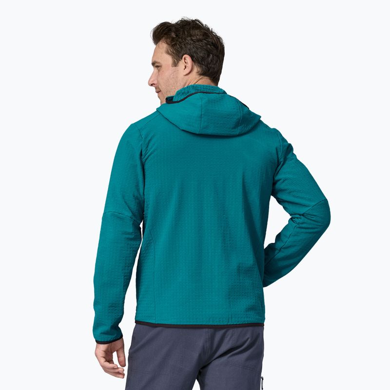 Pánska softshellová bunda Patagonia R2 TechFace Hoody belay blue 2