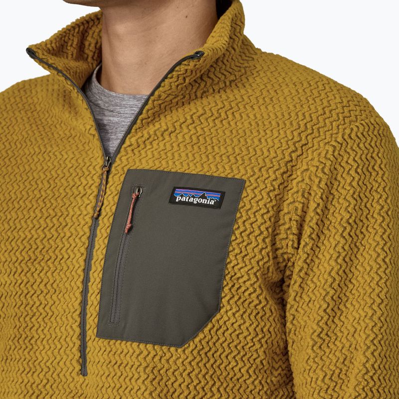 Pánska fleecová mikina Patagonia R1 Air Zip Neck cosmic gold 4