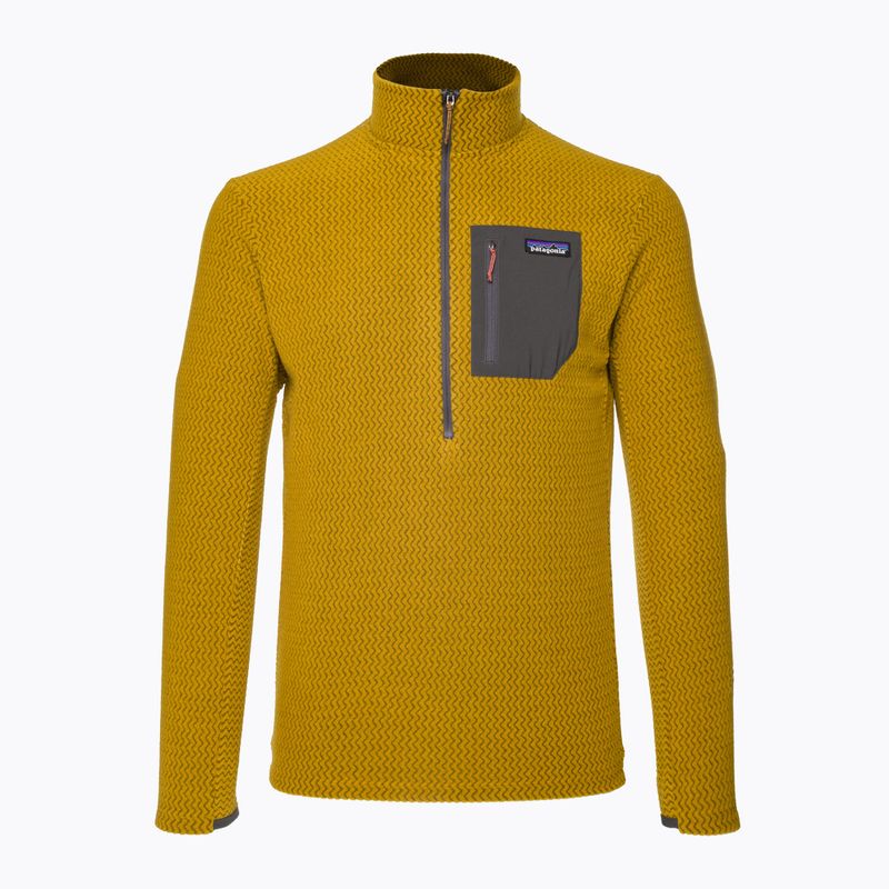 Pánska fleecová mikina Patagonia R1 Air Zip Neck cosmic gold 5