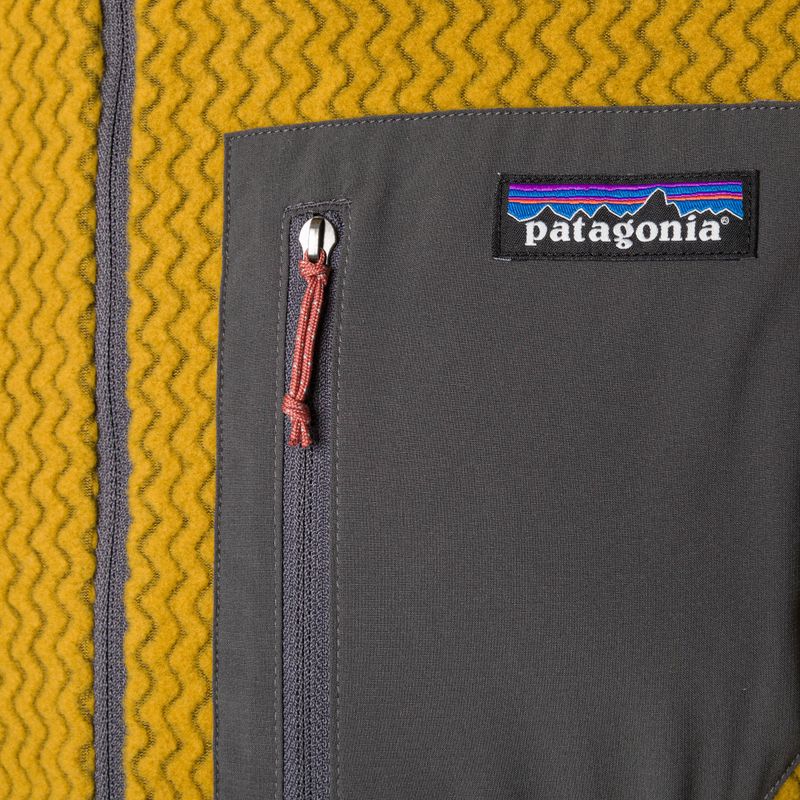 Pánska fleecová mikina Patagonia R1 Air Zip Neck cosmic gold 7
