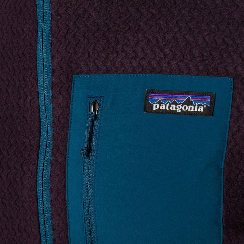 Patagonia R1 Air Full-Zip obsidian plum pánska trekingová mikina 5