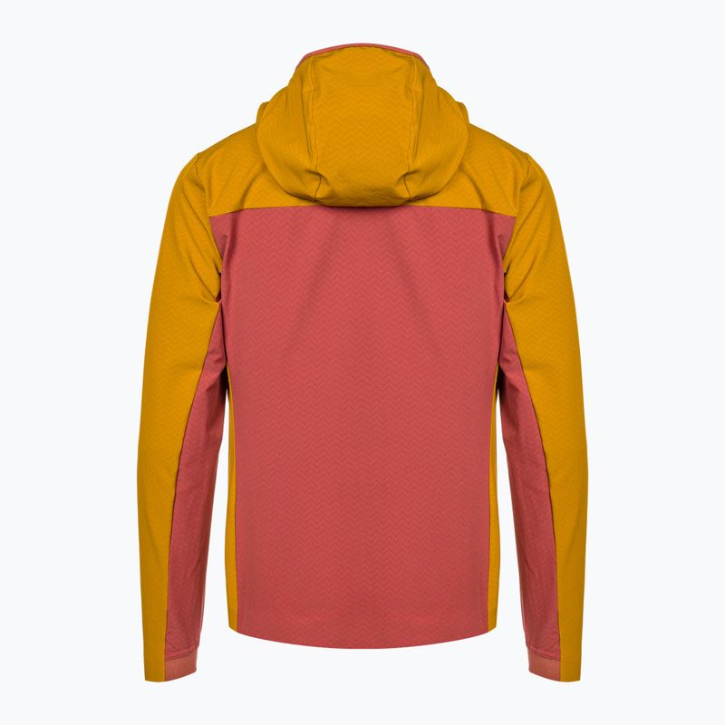 Dámska softshellová bunda Patagonia R1 CrossStrata Hoody burl red 2