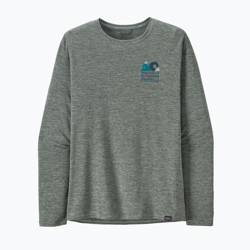 Pánske tričko Patagonia Cap Cool Daily Graphic-Waters trekking longsleeve chasing peaks/sleet green x-dye 7