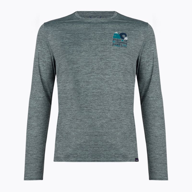 Pánske tričko Patagonia Cap Cool Daily Graphic-Waters trekking longsleeve chasing peaks/sleet green x-dye 3