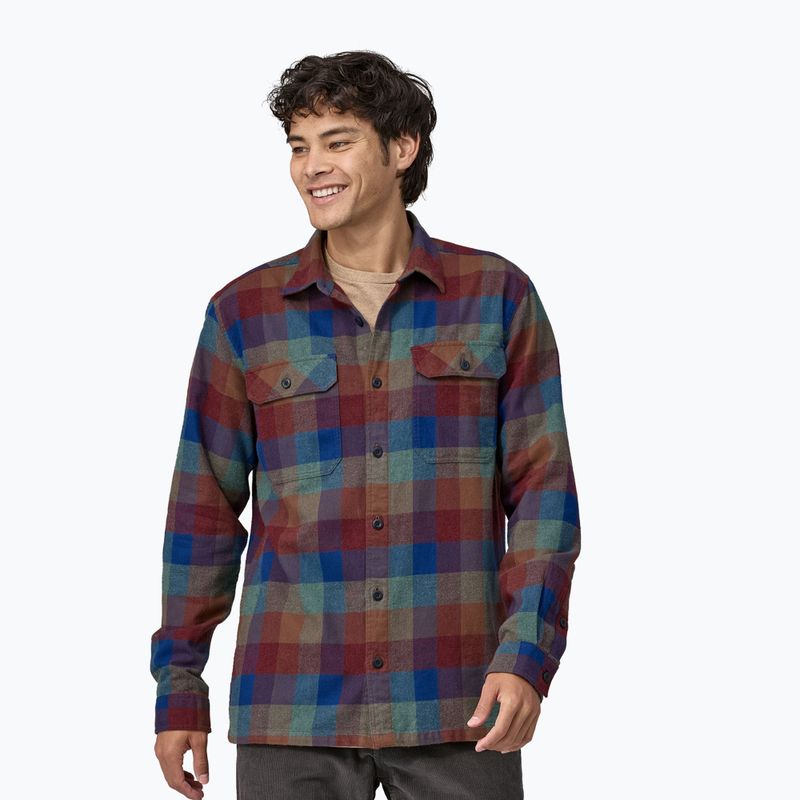 Pánske košeľa Patagonia Organic Cotton MW Fjord Flannel guides/superior blue