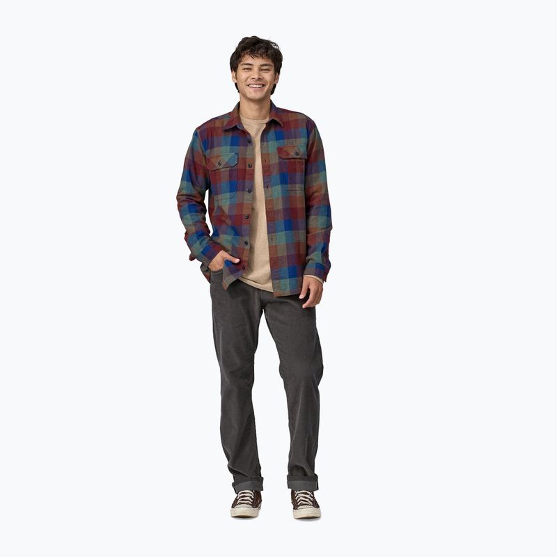 Pánske košeľa Patagonia Organic Cotton MW Fjord Flannel guides/superior blue 3