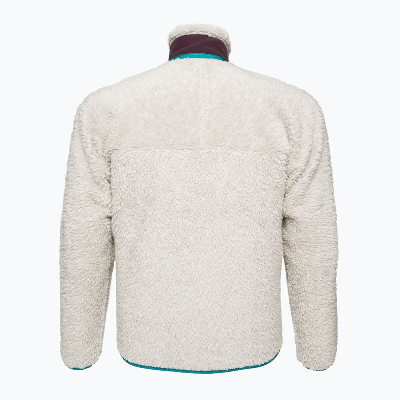 Pánska fleecová mikina Patagonia Classic Retro-X natural w/obsidian plum 4