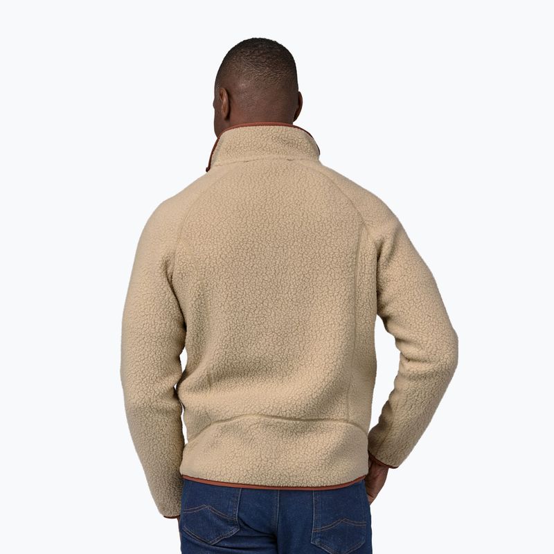 Pánska fleecová mikina Patagonia Retro Pile el cap khaki w/sisu brown fleece 2