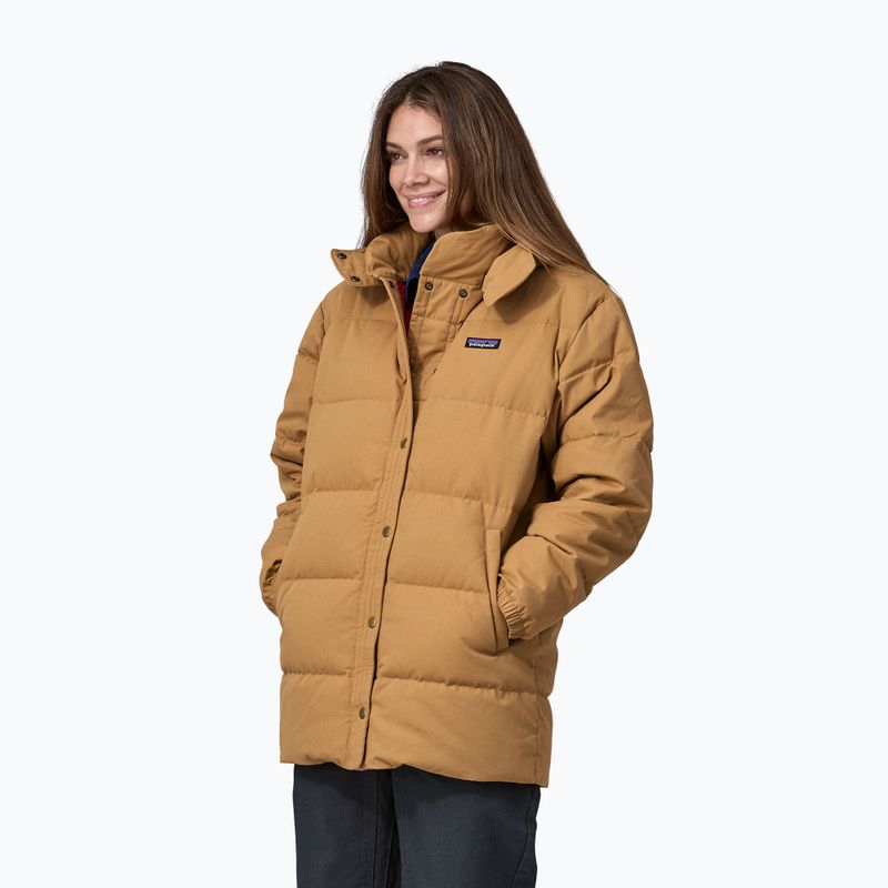 Dámska páperová bunda Patagonia Cotton Down Parka nest brown
