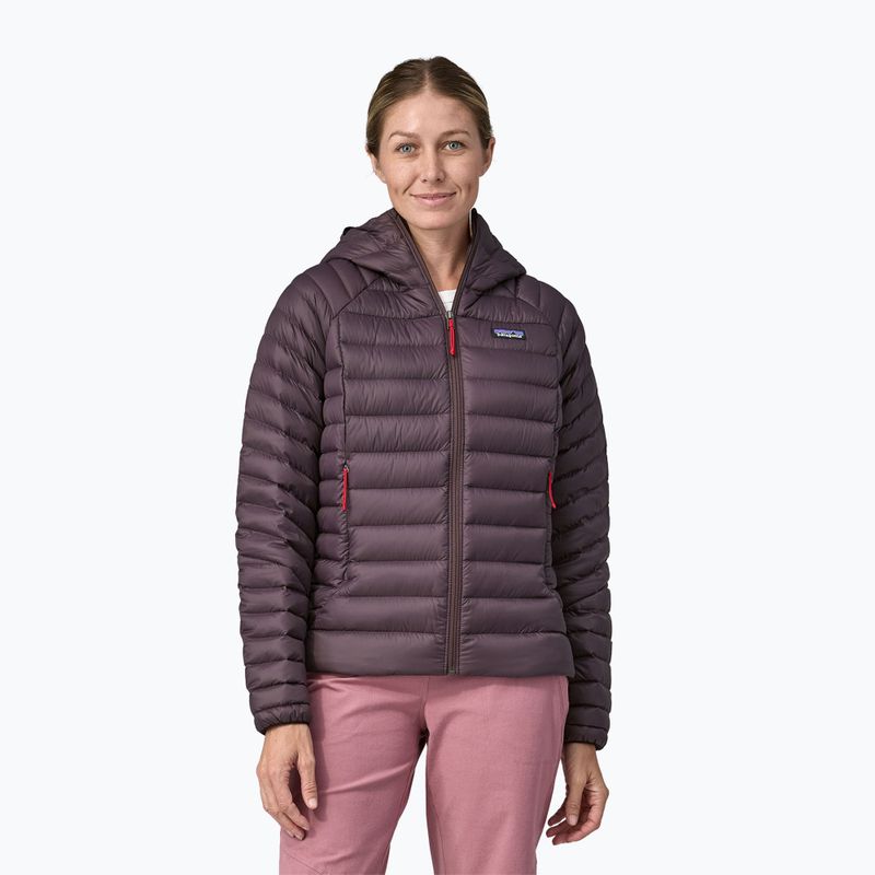 Dámska bunda Patagonia Down Sweater Hoody obsidian plum