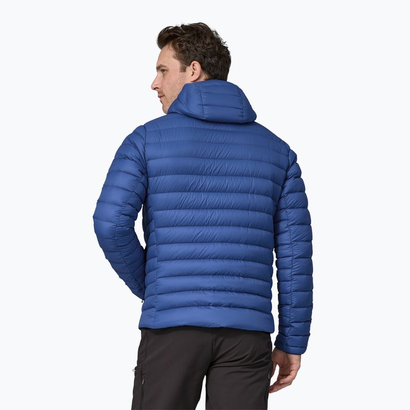 Pánska bunda Patagonia Down Sweater Hoody passage blue 2