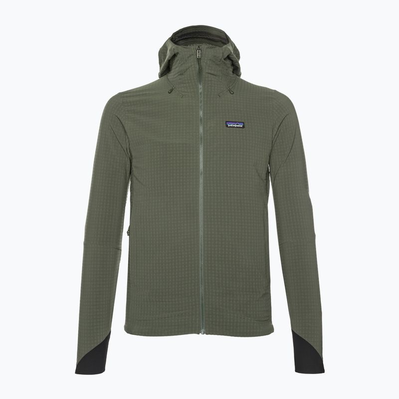 Pánska softshellová bunda Patagonia R1 TechFace Hoody basin green