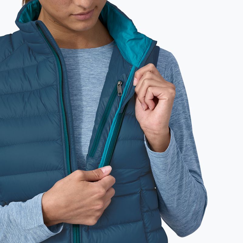 Patagonia dámsky páperový sveter bez rukávov lagom blue 7