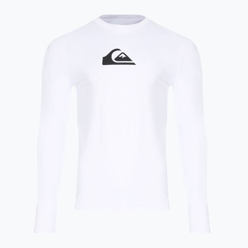 Pánske plavecké tričko longsleeve Quiksilver Solid Streak white
