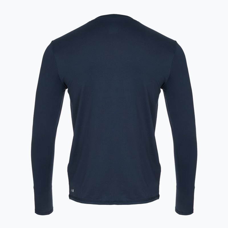 Pánske plavecké tričko longsleeve Quiksilver Solid Streak navy blazer/grey 2