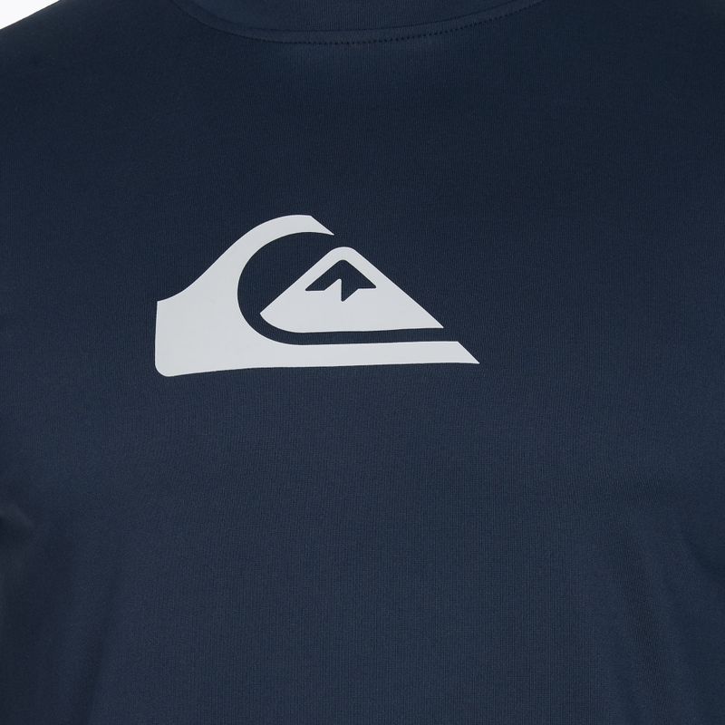 Pánske plavecké tričko longsleeve Quiksilver Solid Streak navy blazer/grey 4