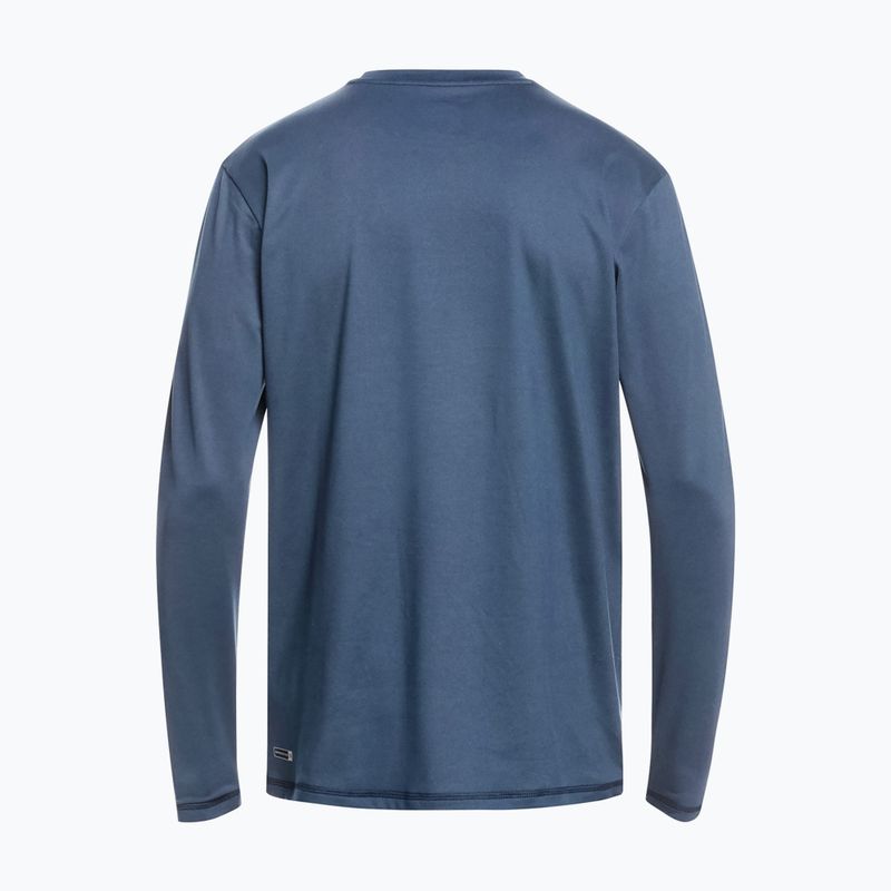 Pánske plavecké tričko longsleeve Quiksilver Solid Streak navy blazer/white 2