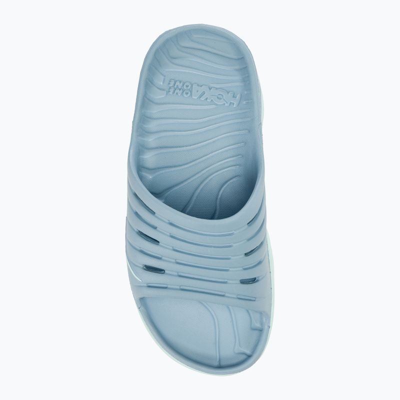 Dámske šľapky HOKA Ora Recovery Slide 2 blue fog/blue glass 5