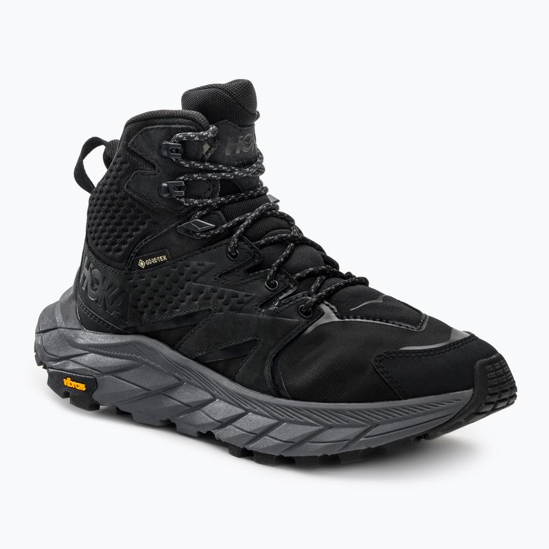 Dámske turistické topánky HOKA Anacapa Mid GTX black 1119372-BBLC