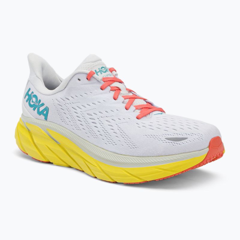 Pánska bežecká obuv HOKA Clifton 8 Wide white 1121374-BDBI