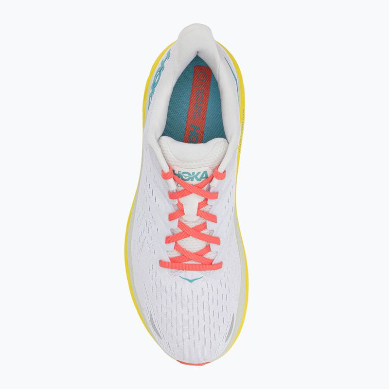 Pánska bežecká obuv HOKA Clifton 8 Wide white 1121374-BDBI 6