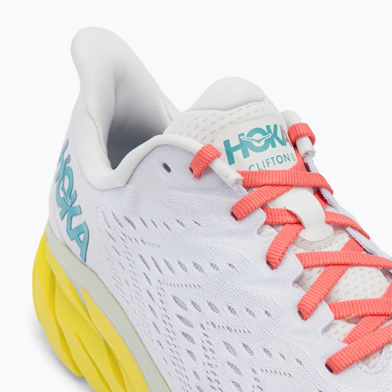 Pánska bežecká obuv HOKA Clifton 8 Wide white 1121374-BDBI 8