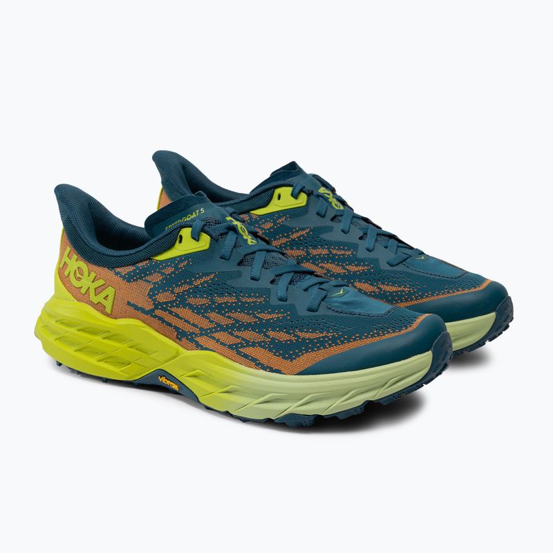 HOKA Speedgoat 5 pánska bežecká obuv modro-zelená 1123157-BCEP 3