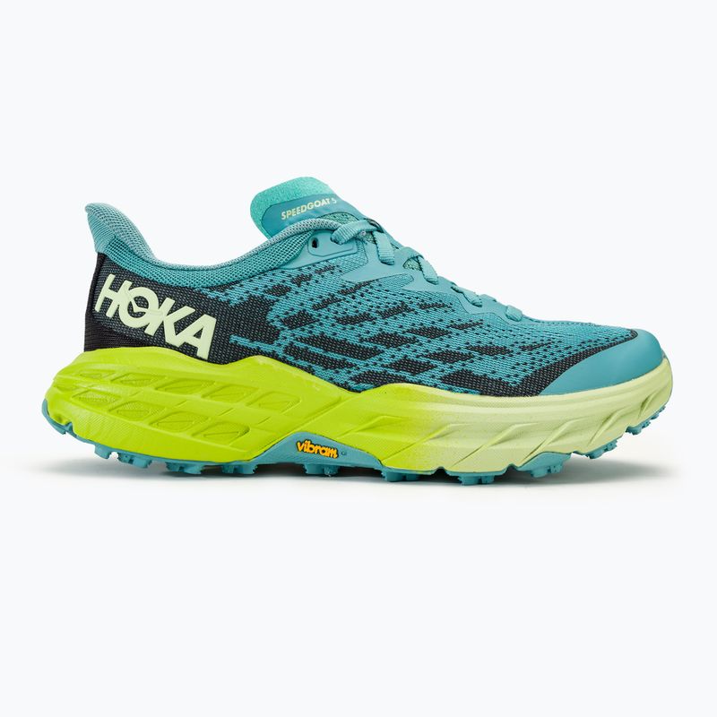 Dámska bežecká obuv HOKA Speedgoat 5 coastal shade/green glow 2