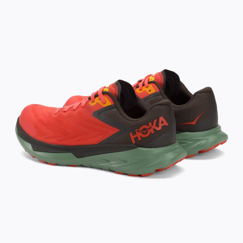 Pánska bežecká obuv HOKA Zinal fiesta/black olive 3