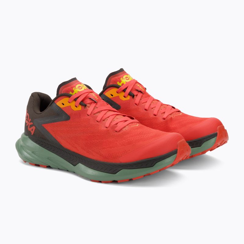 Pánska bežecká obuv HOKA Zinal fiesta/black olive 4