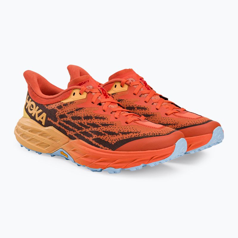 HOKA Speedgoat 5 pánska bežecká obuv oranžová 1123157-PBAY 3