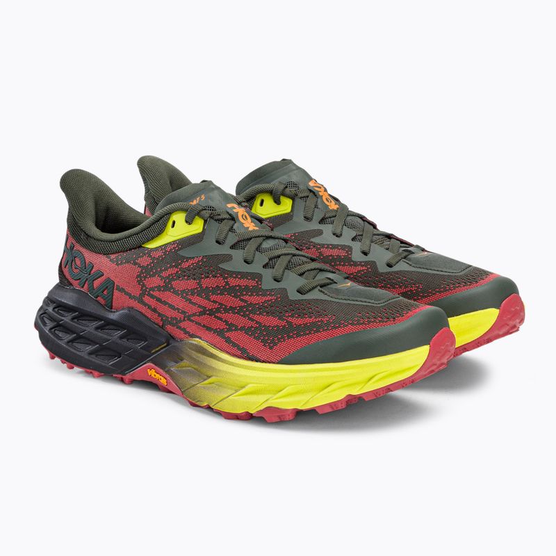 HOKA Speedgoat 5 pánska bežecká obuv tmavozelená 1123157-TFST 3