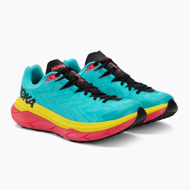 HOKA Tecton X pánska bežecká obuv scuba blue/diva pink 4