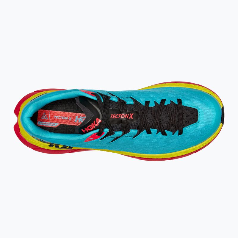 HOKA Tecton X pánska bežecká obuv scuba blue/diva pink 9