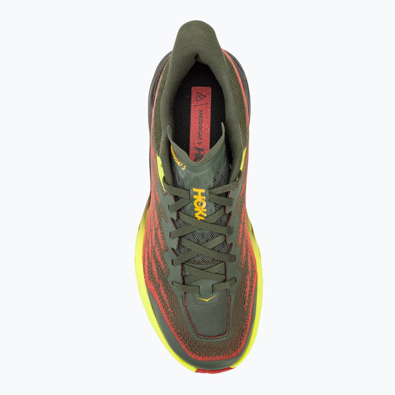 Pánska bežecká obuv HOKA Speedgoat 5 Wide thyme/fiesta 5
