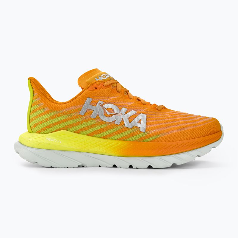 Pánska bežecká obuv HOKA Mach 5 radiant yellow orange 2