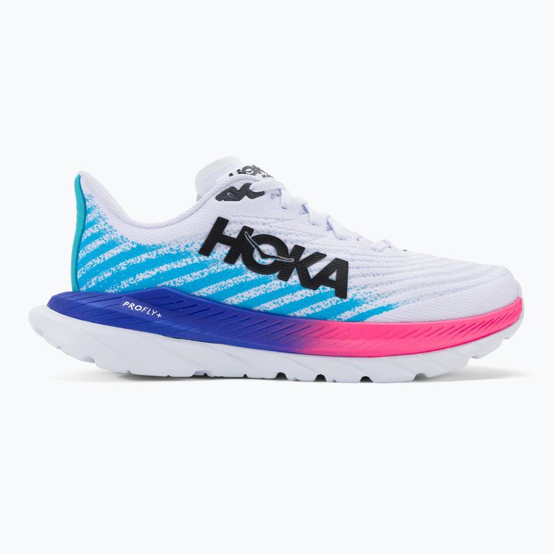 Pánska bežecká obuv HOKA Mach 5 white/scuba blue 2