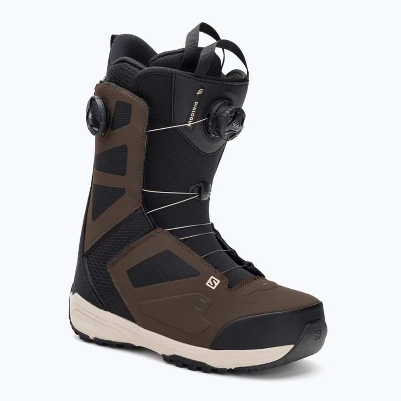 Pánske snowboardové topánky Salomon Dialoge Dual Boa hnedé L416989