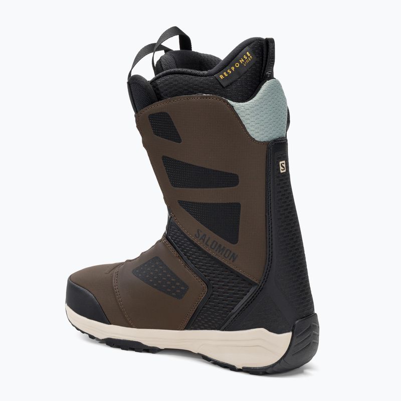 Pánske snowboardové topánky Salomon Dialoge Dual Boa hnedé L416989 2