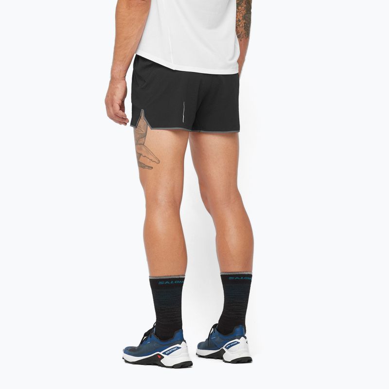 Pánske bežecké šortky Salomon Sense Aero 3" deep black 3
