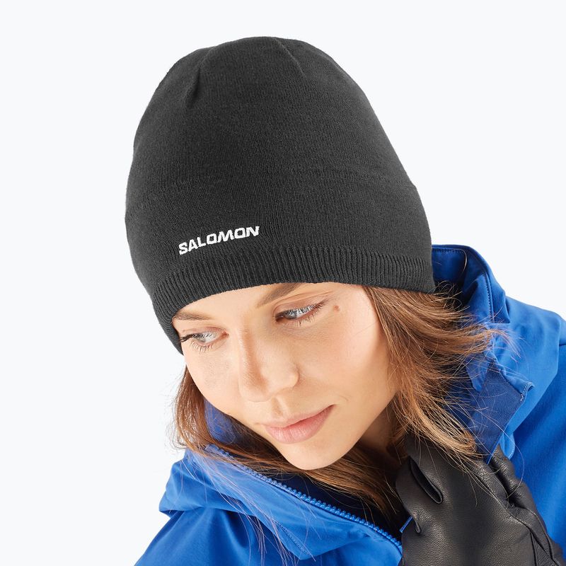 Zimná čiapka Salomon deep black 3