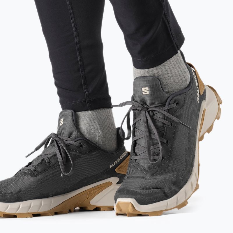 Salomon Alphacross 4 sivá pánska trailová obuv L41724100 17