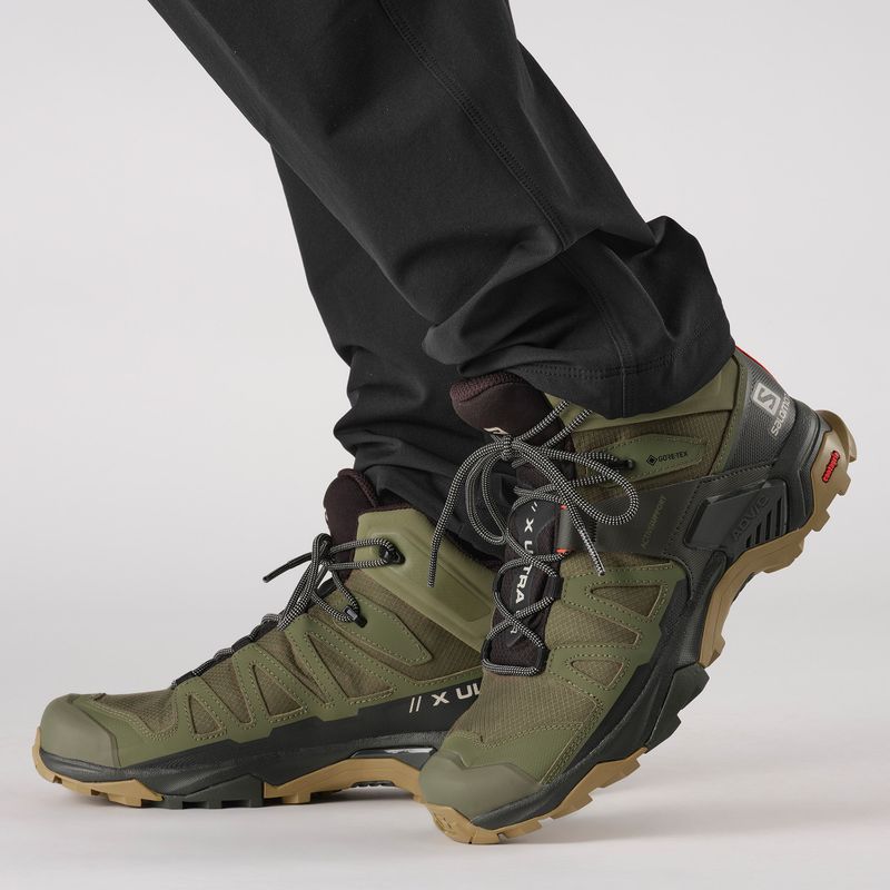 Pánske trekové topánky Salomon X Ultra 4 MID GTX deep lichen green/peat/kelp 14